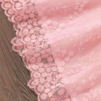 Fustă brodată cu mâneci mici pentru copii, îmbrăcăminte pentru copii, rochie de plasă în stil la modă de vară 2025, vânzare fierbinte în Europa și America