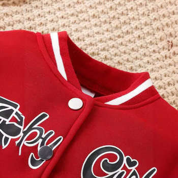 Ülikoolistiilis lastele mõeldud ins-stiilis tüdrukute jakk ja mantel Moodne ülikonna kaheosaline komplekt kevadeks ja sügiseks kuum stiil