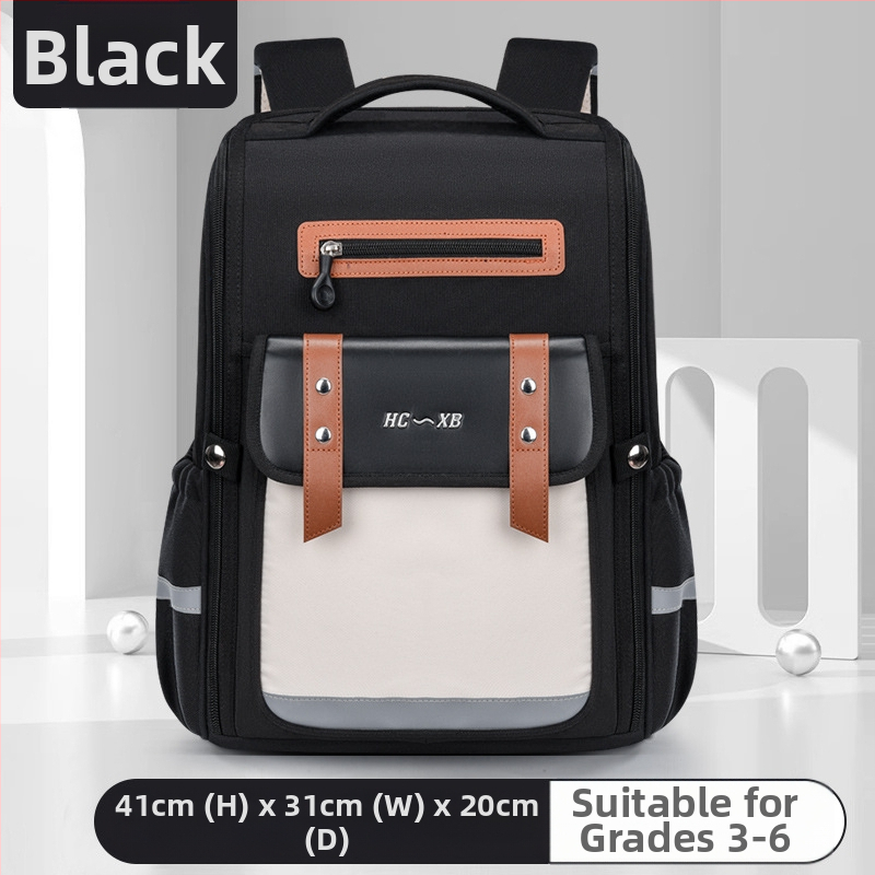 Uus Briti stiilis koolikott algkooliõpilastele 1-6 klassi lastele, selgroo kaitsega trükitud ruumikott, suure mahutavusega seljakott