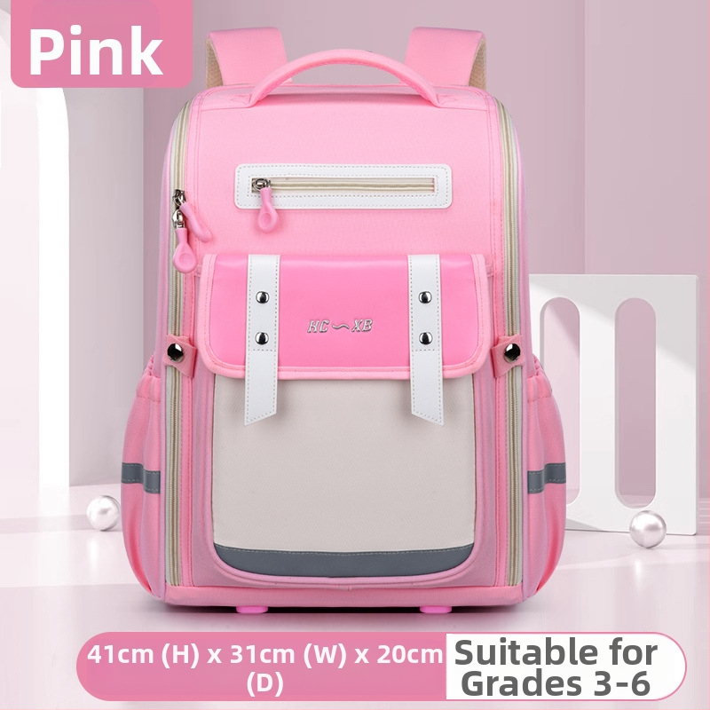 Uus Briti stiilis koolikott algkooliõpilastele 1-6 klassi lastele, selgroo kaitsega trükitud ruumikott, suure mahutavusega seljakott