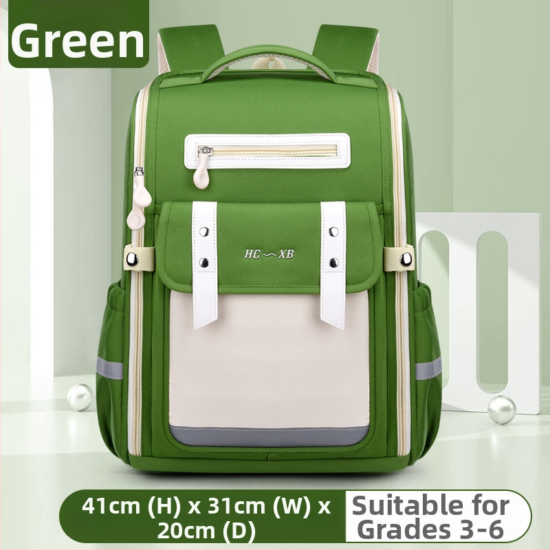 Uus Briti stiilis koolikott algkooliõpilastele 1-6 klassi lastele, selgroo kaitsega trükitud ruumikott, suure mahutavusega seljakott