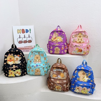 Gyermek iskolatáska aranyos rajzfilmnyomat kis és közepes osztályú baba hátizsák óvodai fiúknak és lányoknak könnyű hátizsák