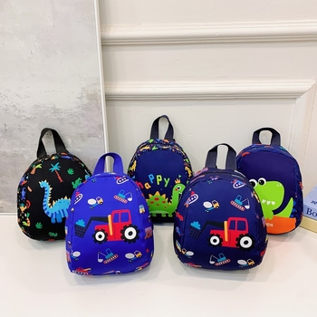 Jauna bērnu mugursoma bērnudārzam, viegla, maza skolas soma zēniem un meitenēm, multfilmu stila dinozauru ikdienas mugursoma, moderna
