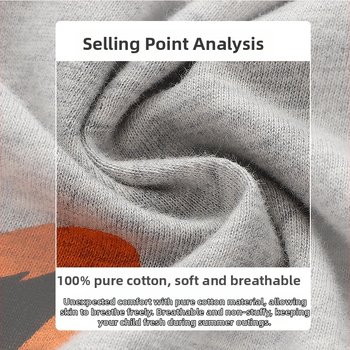 Tricou sport pentru băieți cu mânecă scurtă de vară 2025 pentru copii, desene animate, bumbac, top de vară pentru băieți, top cu mânecă scurtă