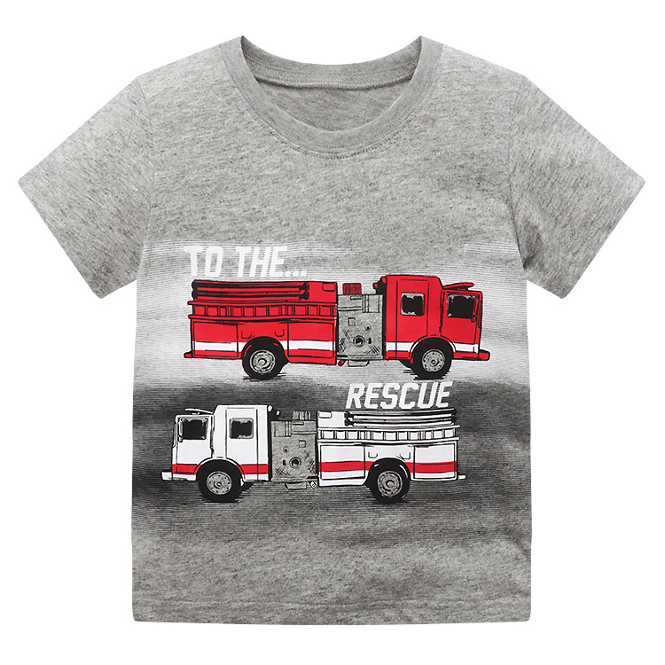 Tricou sport pentru băieți cu mânecă scurtă de vară 2025 pentru copii, desene animate, bumbac, top de vară pentru băieți, top cu mânecă scurtă