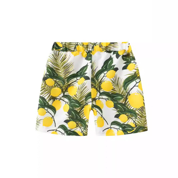 Νέο καλοκαιρινό παιδικό casual σορτς για αγόρια και κορίτσια, μοντέρνο, πολύχρωμο, λεπτό παντελόνι θαλάσσης με τυπωμένο σχέδιο καρύδας