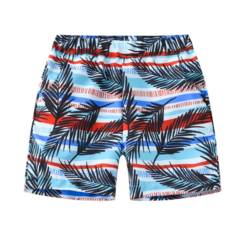 Νέο καλοκαιρινό παιδικό casual σορτς για αγόρια και κορίτσια, μοντέρνο, πολύχρωμο, λεπτό παντελόνι θαλάσσης με τυπωμένο σχέδιο καρύδας