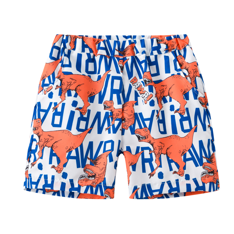 Νέο καλοκαιρινό παιδικό casual σορτς για αγόρια και κορίτσια, μοντέρνο, πολύχρωμο, λεπτό παντελόνι θαλάσσης με τυπωμένο σχέδιο καρύδας