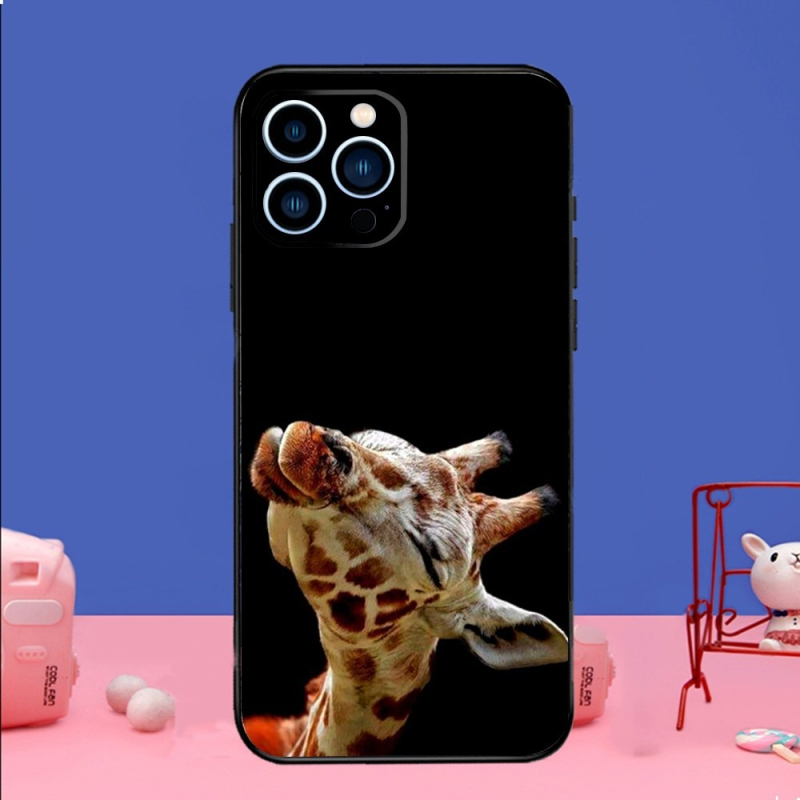 Potrivit pentru iPhone15, carcasă de telefon cu animale girafe amuzante, nouă