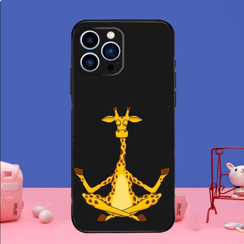 Potrivit pentru iPhone15, carcasă de telefon cu animale girafe amuzante, nouă