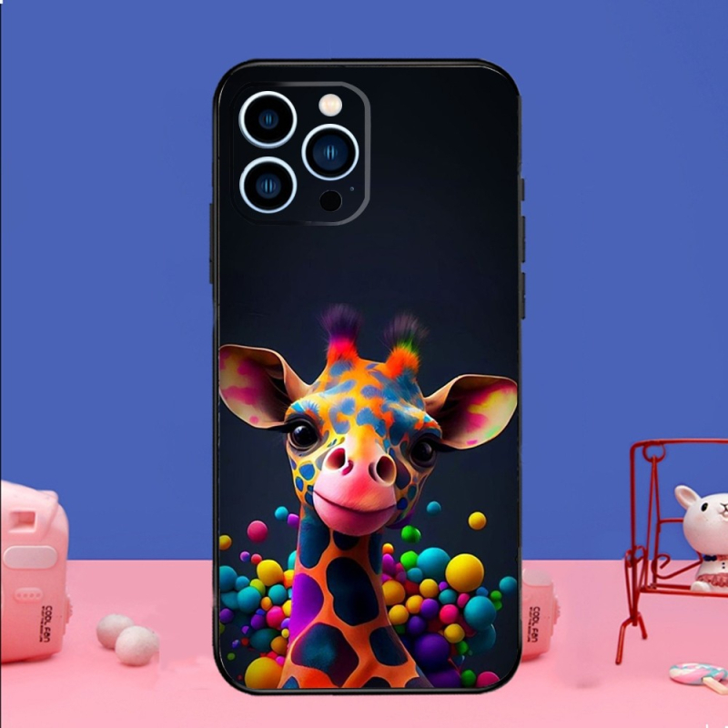 Potrivit pentru iPhone15, carcasă de telefon cu animale girafe amuzante, nouă