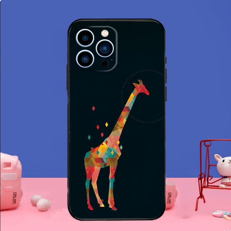Potrivit pentru iPhone15, carcasă de telefon cu animale girafe amuzante, nouă