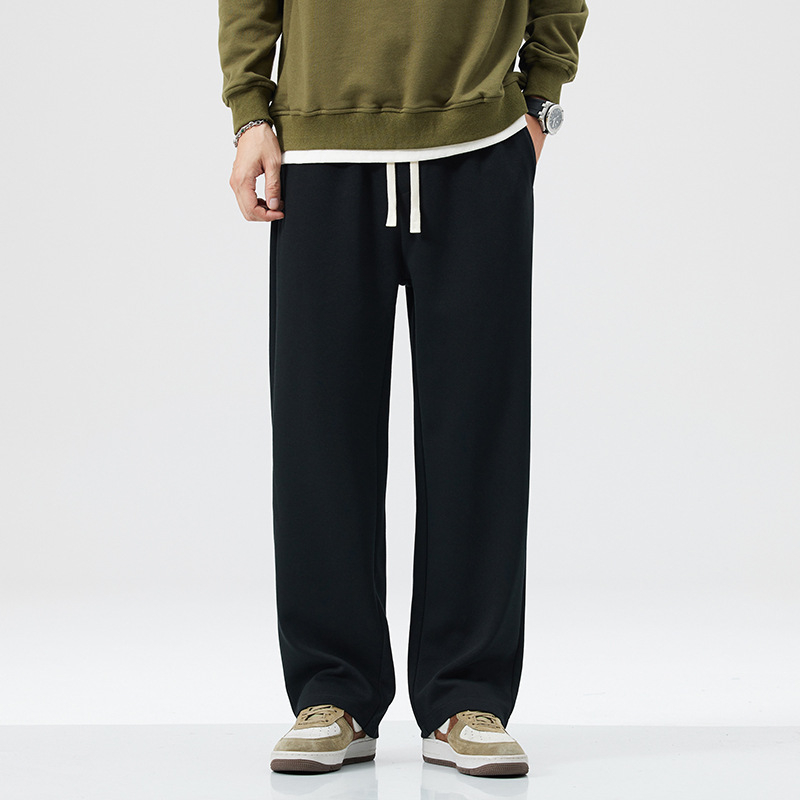 Mingge | Jesenske i zimske modne marke, jednostavne ležerne muške japanske labave drapirane široke ravne hlače