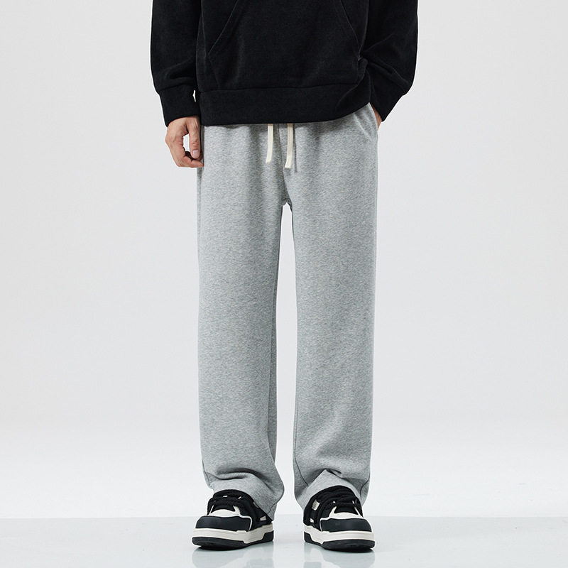 Mingge | Jesenske i zimske modne marke, jednostavne ležerne muške japanske labave drapirane široke ravne hlače