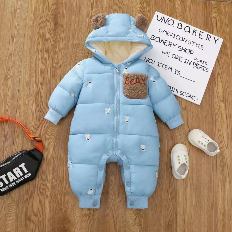 Nova dječja pamučna odjeća za penjanje za dječake i djevojčice, dječji flis podstavljeni, zadebljani topli bodi za zagrijavanje tijela, prekogranična vanjska trgovina