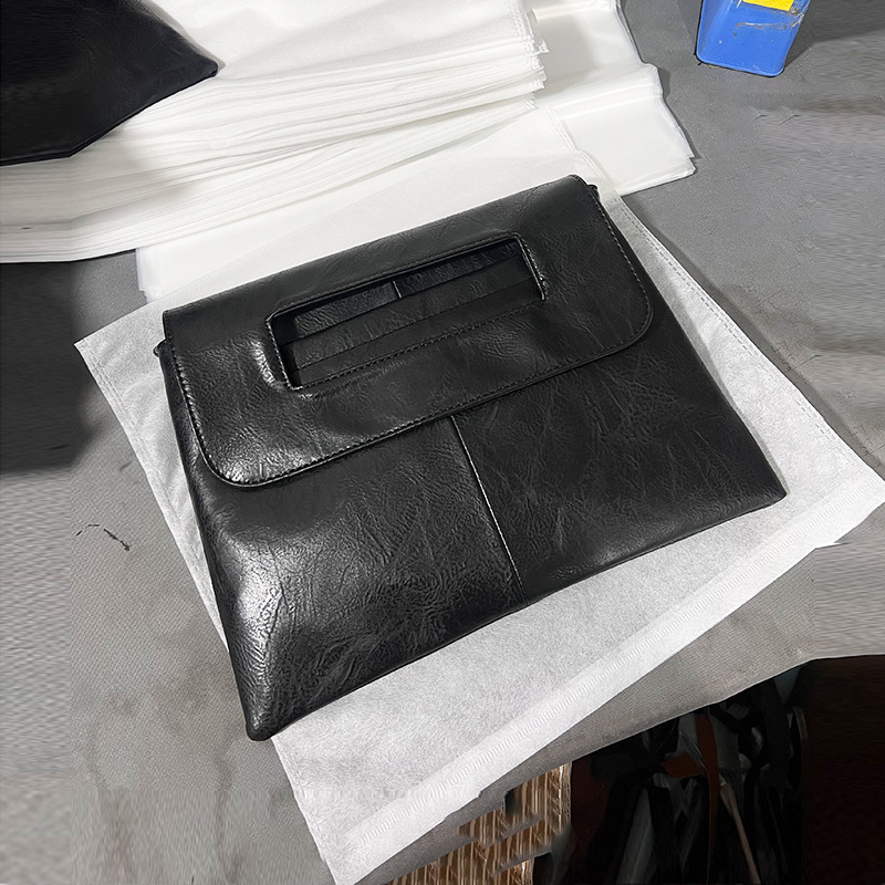 Uus kvaliteetne õlakott-portfell suure mahutavusega lihtne õlakott-portfell sidurikotiga ümbrikukott