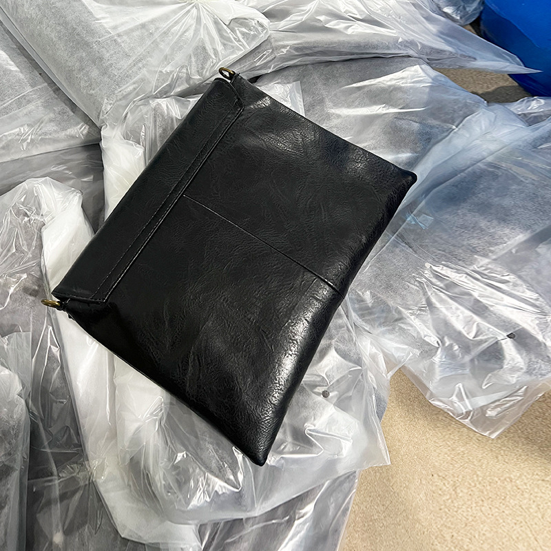 Uus kvaliteetne õlakott-portfell suure mahutavusega lihtne õlakott-portfell sidurikotiga ümbrikukott