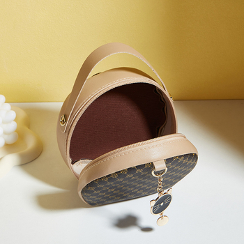 Kvetinová malá okrúhla taška 2024 malá taška jednoduchá ležérna malá taška výrobcovia zahraničného obchodu veľkoobchodná potlač tašky v zahraničnom štýle