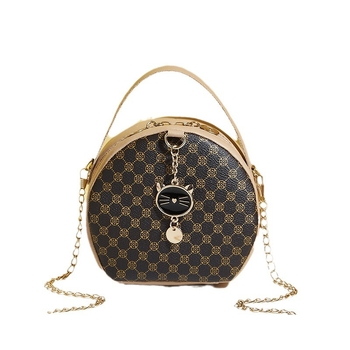 Kvetinová malá okrúhla taška 2024 malá taška jednoduchá ležérna malá taška výrobcovia zahraničného obchodu veľkoobchodná potlač tašky v zahraničnom štýle