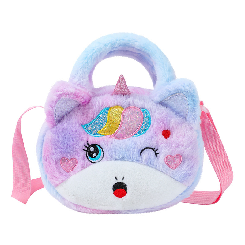 Τσάντα χιαστί Spot Plush Unicorn, χαριτωμένη γυναικεία τσάντα ώμου, τσάντα αποθήκευσης κινητού τηλεφώνου, πορτοφόλι κερμάτων