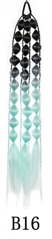 laos interneti kuulsuste artefakti laterna mull-keerdunud palmik moodne naiste tänavapildistamisstiil pikk käsitsi palmikuga hobusesaba parukas