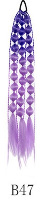 laos interneti kuulsuste artefakti laterna mull-keerdunud palmik moodne naiste tänavapildistamisstiil pikk käsitsi palmikuga hobusesaba parukas