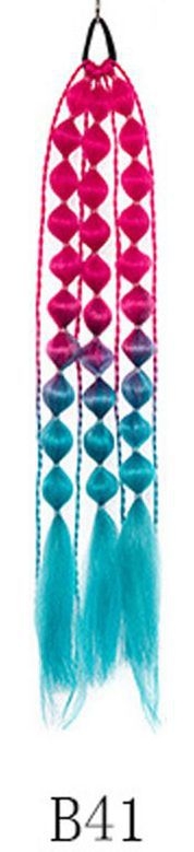 laos interneti kuulsuste artefakti laterna mull-keerdunud palmik moodne naiste tänavapildistamisstiil pikk käsitsi palmikuga hobusesaba parukas