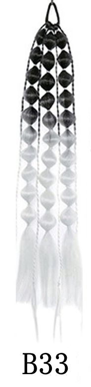 laos interneti kuulsuste artefakti laterna mull-keerdunud palmik moodne naiste tänavapildistamisstiil pikk käsitsi palmikuga hobusesaba parukas