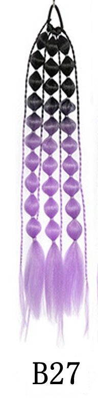 laos interneti kuulsuste artefakti laterna mull-keerdunud palmik moodne naiste tänavapildistamisstiil pikk käsitsi palmikuga hobusesaba parukas