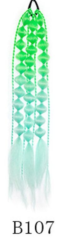 laos interneti kuulsuste artefakti laterna mull-keerdunud palmik moodne naiste tänavapildistamisstiil pikk käsitsi palmikuga hobusesaba parukas