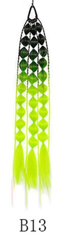 laos interneti kuulsuste artefakti laterna mull-keerdunud palmik moodne naiste tänavapildistamisstiil pikk käsitsi palmikuga hobusesaba parukas