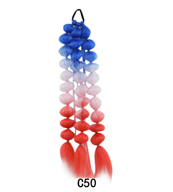 laos interneti kuulsuste artefakti laterna mull-keerdunud palmik moodne naiste tänavapildistamisstiil pikk käsitsi palmikuga hobusesaba parukas