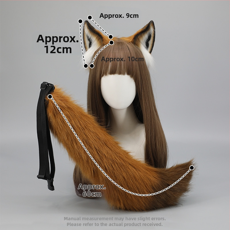 Лента за глава Fox Nick, косплей, реквизит от Comic-Con, бижута, шапки, сладка плюшена лента за глава, симулация на уши на звяр, аксесоари за коса