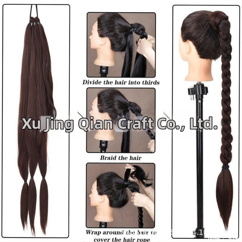 Външна търговия трансгранична плитка опашка плитка плитка Amazon най-продаваната тринишкова плитка Плетена Ponyta