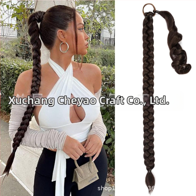 Väliskaubanduse piiriülene hobusesaba punutis punutis Amazoni enimmüüdud kolmeharuline punutis punutud ponyta