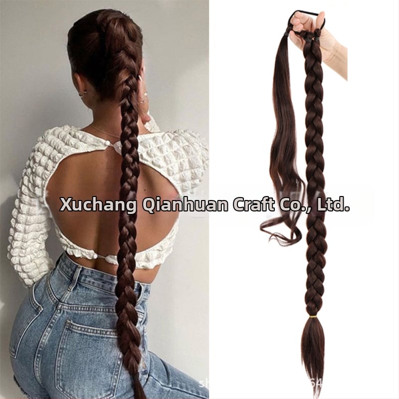 Väliskaubanduse piiriülene hobusesaba punutis punutis Amazoni enimmüüdud kolmeharuline punutis punutud ponyta