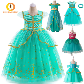 Ladina võlulamp halloweeniks, sest tüdrukud, printsess jasmiinikostüüm, väikeste tüdrukute tantsukostüüm, lasteaia kostüüm