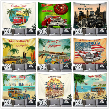 Tarpvalstybinis amerikietiško retro stiliaus „American City“ persikų odos gobeleno sienų pakabinimo gamyklos tiekimas pagal figūrėlę G192