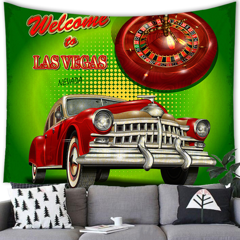 Tarpvalstybinis amerikietiško retro stiliaus „American City“ persikų odos gobeleno sienų pakabinimo gamyklos tiekimas pagal figūrėlę G192