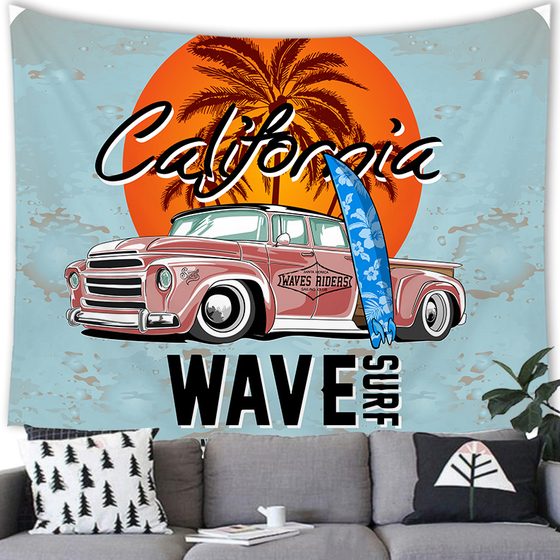 Tarpvalstybinis amerikietiško retro stiliaus „American City“ persikų odos gobeleno sienų pakabinimo gamyklos tiekimas pagal figūrėlę G192