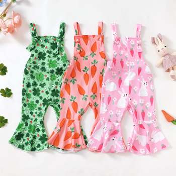 Kombinezon s rogovima i djetelinom s četiri lista i mrkvom, otvorenog leđa, za novorođenčad u Europi i Sjedinjenim Američkim Državama