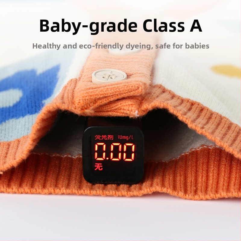 K-стил сладък детски жилет от чист памук, плетен жилет за бебета, категория есенно връхно облекло, детски жилетка