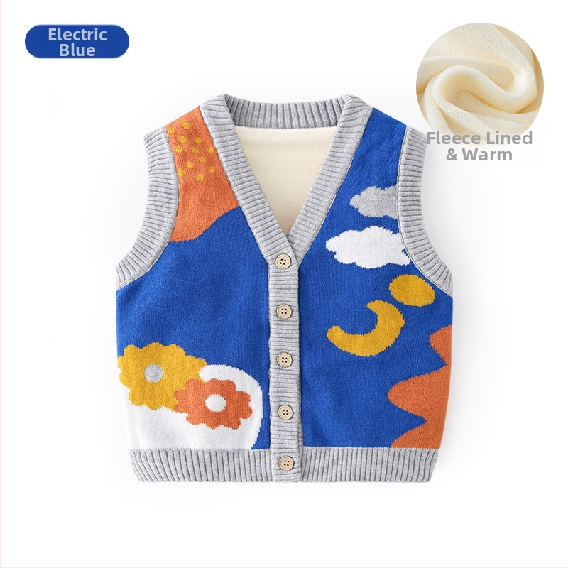 K-stiilis armas puhtast puuvillast pehme laste vest kootud vest beebidele Kategooria sügisene ülerõivaste laste kardiganvest