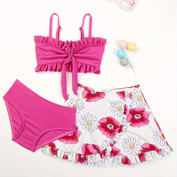 Ευρωπαϊκά και Αμερικανικά μαγιό νέου στυλ για κορίτσια, χαριτωμένα μαγιό σε στυλ φούστας για κορίτσια, σκουφάκια κολύμβησης, μοντέρνα χονδρική πώληση για παιδιά σε κορεατικό στιλ