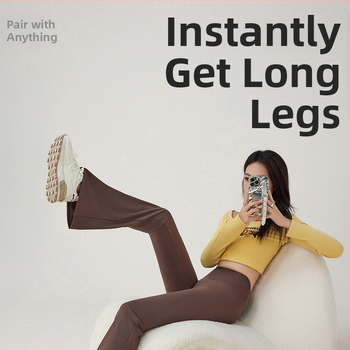 Hlače od ledene svile, blago proširene, za žene, ljetna gornja odjeća, hlače visokog struka, mikro ženske tanke proširene hlače za jogu, ljetni tanki stil