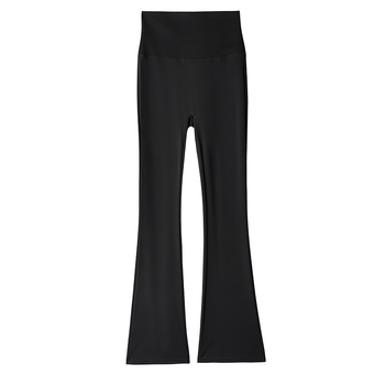 Hlače od ledene svile, blago proširene, za žene, ljetna gornja odjeća, hlače visokog struka, mikro ženske tanke proširene hlače za jogu, ljetni tanki stil