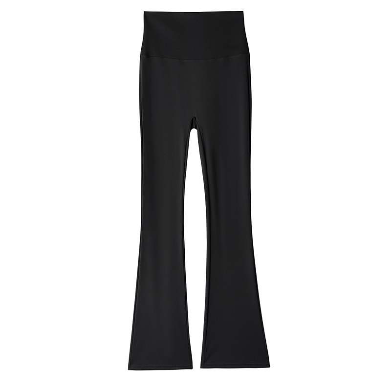 Hlače od ledene svile, blago proširene, za žene, ljetna gornja odjeća, hlače visokog struka, mikro ženske tanke proširene hlače za jogu, ljetni tanki stil