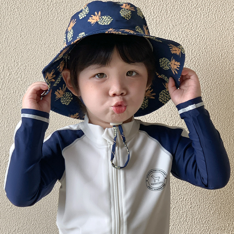 Laste ujumistrikoo Poiste lõhestatud pikkade varrukatega rannapäikesekaitsega kiiresti kuivav ujumistrikoo Poiste ujumispükste komplekt Ujumistrikood