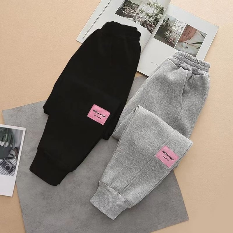 Pantaloni pentru fete pentru primăvară și toamnă, pantaloni casual largi pentru copii, pantaloni sport eleganți pentru fete, model nou 2024