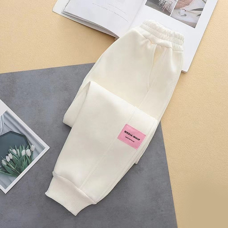 Pantaloni pentru fete pentru primăvară și toamnă, pantaloni casual largi pentru copii, pantaloni sport eleganți pentru fete, model nou 2024